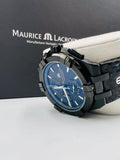 Buy Shop Maurice Lacroix Aikon Chronograph Limited Edition Black Dial Black Leather Strap Watch for Men - AI1018-PVB01-337-1 USA Online