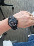 Buy Shop Maurice Lacroix Aikon Chronograph Limited Edition Black Dial Black Leather Strap Watch for Men - AI1018-PVB01-337-1 USA Online