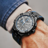 Buy Shop Maurice Lacroix Aikon Chronograph Limited Edition Black Dial Black Leather Strap Watch for Men - AI1018-PVB01-337-1 USA Online