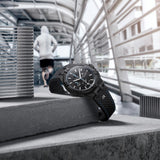 Buy Shop Maurice Lacroix Aikon Chronograph Limited Edition Black Dial Black Leather Strap Watch for Men - AI1018-PVB01-337-1 USA Online