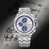 Buy Shop Maurice Lacroix Aikon Chronograph Silver Dial Silver Steel Strap Watch for Men - AI1018-SS002-131-1 USA Online