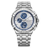 Buy Shop Maurice Lacroix Aikon Chronograph Silver Dial Silver Steel Strap Watch for Men - AI1018-SS002-131-1 USA Online