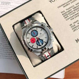 Buy Shop Maurice Lacroix Aikon Chronograph Special Edition Mahindra Racing Silver Dial Grey Rubber Strap Watch for Men - AI1018-TT031-130-2 USA Online