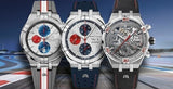 Buy Shop Maurice Lacroix Aikon Chronograph Special Edition Mahindra Racing Silver Dial Grey Rubber Strap Watch for Men - AI1018-TT031-130-2 USA Online