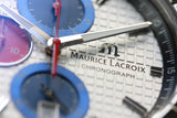 Buy Shop Maurice Lacroix Aikon Chronograph Special Edition Mahindra Racing Silver Dial Grey Rubber Strap Watch for Men - AI1018-TT031-130-2 USA Online
