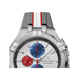 Buy Shop Maurice Lacroix Aikon Chronograph Special Edition Mahindra Racing Silver Dial Grey Rubber Strap Watch for Men - AI1018-TT031-130-2 USA Online