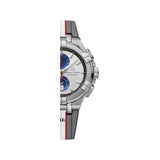 Buy Shop Maurice Lacroix Aikon Chronograph Special Edition Mahindra Racing Silver Dial Grey Rubber Strap Watch for Men - AI1018-TT031-130-2 USA Online
