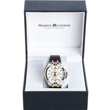 Buy Shop Maurice Lacroix Aikon Chronograph White Dial Brown Leather Strap Watch For Men - AI1018-PVY11-132-1 USA Online