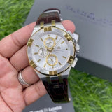 Buy Shop Maurice Lacroix Aikon Chronograph White Dial Brown Leather Strap Watch For Men - AI1018-PVY11-132-1 USA Online