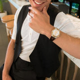 Buy Shop Maurice Lacroix Aikon Chronograph White Dial Brown Leather Strap Watch For Men - AI1018-PVY11-132-1 USA Online