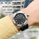 Buy Shop Maurice Lacroix Aikon Date Automatic Black Dial Black Leather Strap Watch For Men - AI6008-SS001-330-1 USA Online