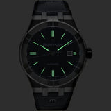 Buy Shop Maurice Lacroix Aikon Date Automatic Black Dial Black Leather Strap Watch For Men - AI6008-SS001-330-1 USA Online