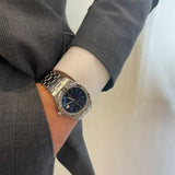 Buy Shop Maurice Lacroix Aikon Date Blue Dial Silver Steel Strap Watch for Men - AI1108-SS002-430-1 USA Online
