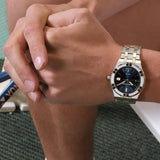 Buy Shop Maurice Lacroix Aikon Date Blue Dial Silver Steel Strap Watch for Men - AI1108-SS002-430-1 USA Online