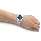 Buy Shop Maurice Lacroix Aikon Date Blue Dial Silver Steel Strap Watch for Men - AI1108-SS002-430-1 USA Online