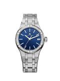 Buy Shop Maurice Lacroix Aikon Date Blue Dial Silver Steel Strap Watch for Men - AI1108-SS002-430-1 USA Online