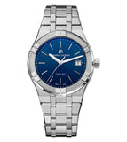Buy Shop Maurice Lacroix Aikon Date Blue Dial Silver Steel Strap Watch for Men - AI1108-SS002-430-1 USA Online