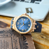 Buy Shop Maurice Lacroix Aikon Date Limited Edition Blue Dial Blue Leather Strap Watch For Men - AI1028-BRZ01-420-1 USA Online