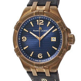 Buy Shop Maurice Lacroix Aikon Date Limited Edition Blue Dial Blue Leather Strap Watch For Men - AI1028-BRZ01-420-1 USA Online