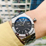 Buy Shop Maurice Lacroix Aikon Date Quartz Black Dial Silver Steel Strap Watch for Men - AI1108-SS002-330-1 USA Online