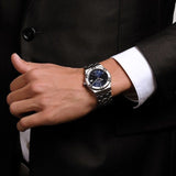 Buy Shop Maurice Lacroix Aikon Date Quartz Black Dial Silver Steel Strap Watch for Men - AI1108-SS002-330-1 USA Online