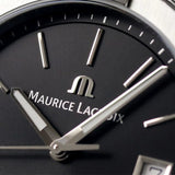 Buy Shop Maurice Lacroix Aikon Date Quartz Black Dial Silver Steel Strap Watch for Men - AI1108-SS002-330-1 USA Online