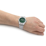 Buy Shop Maurice Lacroix Aikon Date Quartz Green Dial Silver Steel Strap Watch for Men - AI1108-SS002-630-1 USA Online