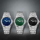 Buy Shop Maurice Lacroix Aikon Date Quartz Green Dial Silver Steel Strap Watch for Men - AI1108-SS002-630-1 USA Online