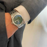 Buy Shop Maurice Lacroix Aikon Date Quartz Green Dial Silver Steel Strap Watch for Men - AI1108-SS002-630-1 USA Online