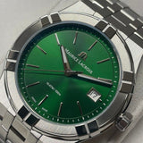 Buy Shop Maurice Lacroix Aikon Date Quartz Green Dial Silver Steel Strap Watch for Men - AI1108-SS002-630-1 USA Online