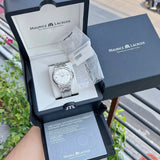 Buy Shop Maurice Lacroix Aikon Date White Dial Silver Steel Strap Watch for Men - AI1008-SS002-131-1 USA Online