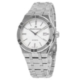 Buy Shop Maurice Lacroix Aikon Date White Dial Silver Steel Strap Watch for Men - AI1008-SS002-131-1 USA Online