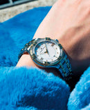 Buy Shop Maurice Lacroix Aikon Diamonds Mother of Pearl Dial Two Tone Steel Strap Watch for Women - A11006-DY503-171-1 USA Online