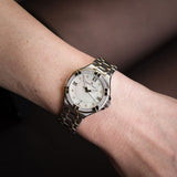 Buy Shop Maurice Lacroix Aikon Diamonds Mother of Pearl Dial Two Tone Steel Strap Watch for Women - A11006-DY503-171-1 USA Online