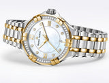 Buy Shop Maurice Lacroix Aikon Diamonds Mother of Pearl Dial Two Tone Steel Strap Watch for Women - A11006-DY503-171-1 USA Online