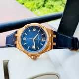 Buy Shop Maurice Lacroix Aikon Limited Edition Blue Dial Blue Leather Strap Watch For Men - AI6008-BRZ01-420-1 USA Online