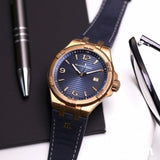 Buy Shop Maurice Lacroix Aikon Limited Edition Blue Dial Blue Leather Strap Watch For Men - AI6008-BRZ01-420-1 USA Online