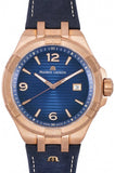 Buy Shop Maurice Lacroix Aikon Limited Edition Blue Dial Blue Leather Strap Watch For Men - AI6008-BRZ01-420-1 USA Online