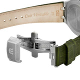 Buy Shop Maurice Lacroix Aikon Quartz Black Dial Green Crocodile Leather Strap Watch for Men - AI1008-PVB21-330-1 USA Online