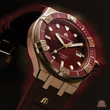 Buy Shop Maurice Lacroix Aikon Venturer Asia Special Edition Red Dial Red Rubber Strap Watch For Men - AI6058-BRZ6B-530-6 USA Online