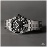 Buy Shop Maurice Lacroix Aikon Venturer Automatic Black Dial Silver Steel Strap Watch For Men - AI6057-SSL22-330-1 USA Online