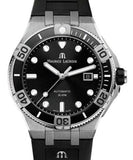 Buy Shop Maurice Lacroix Aikon Venturer Black Dial Black Rubber Strap Watch for Men - AI6058-SS001-330-1 USA Online
