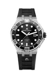 Buy Shop Maurice Lacroix Aikon Venturer Black Dial Black Rubber Strap Watch for Men - AI6058-SS001-330-1 USA Online