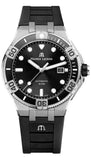 Buy Shop Maurice Lacroix Aikon Venturer Black Dial Black Rubber Strap Watch for Men - AI6058-SS001-330-1 USA Online