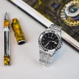Buy Shop Maurice Lacroix Aikon Venturer Black Dial Silver Steel Strap Watch for Men - AI1008-SS002-331-1 USA Online