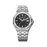 Buy Shop Maurice Lacroix Aikon Venturer Black Dial Silver Steel Strap Watch for Men - AI1008-SS002-331-1 USA Online