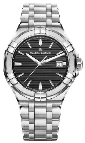 Buy Shop Maurice Lacroix Aikon Venturer Black Dial Silver Steel Strap Watch for Men - AI1008-SS002-331-1 USA Online