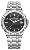 Buy Shop Maurice Lacroix Aikon Venturer Black Dial Silver Steel Strap Watch for Men - AI1008-SS002-331-1 USA Online