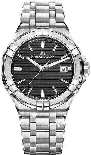Buy Shop Maurice Lacroix Aikon Venturer Black Dial Silver Steel Strap Watch for Men - AI1008-SS002-331-1 USA Online