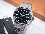 Buy Shop Maurice Lacroix Aikon Venturer Black Dial Silver Steel Strap Watch for Men - AI6058-SS002-330-1 USA Online